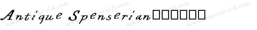 Antique Spenserian字体转换